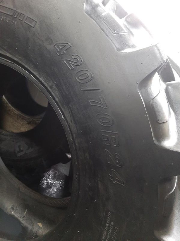 Opona używana rolnicza 420/70R24 LING LONG LR700; 900zł W4166 - obrazek 3