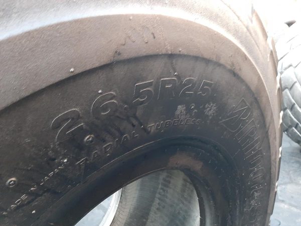Opona używana przemysłowa 26.5R25 BRIDGESTONE VJT 2700zł W4198 - obrazek 3