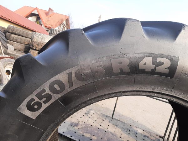 2x Opona używana rolnicza 650/65R42 MICHELIN MULTIBIB 3800zł W4284 - obrazek 3
