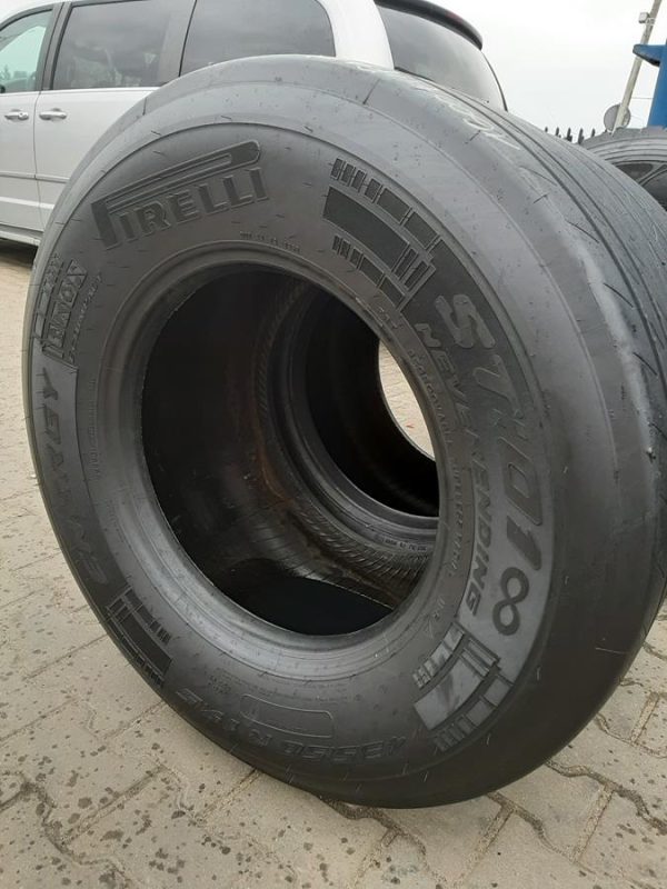 2x Opona używana ciężarowa 435/50R19.5 PIRELLI ST01 800zł C2419 - obrazek 2