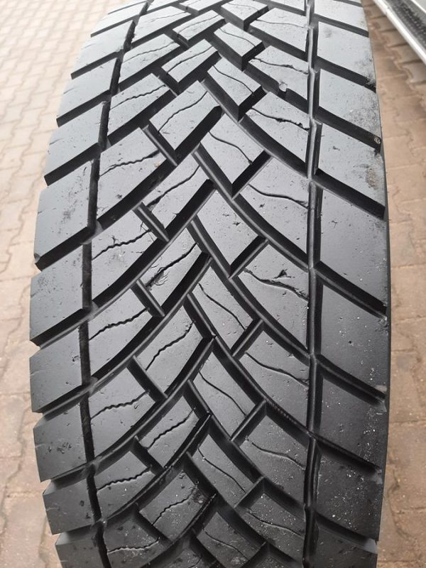 4x Opona używana ciężarowa 315/70R22.5 GOODYEAR KMAX D 375zł C2420 - obrazek 11