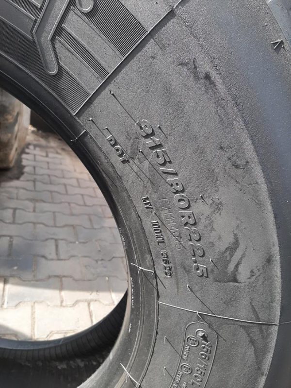 Opona używana ciężarowa 315/80R22.5 BRIDGESTONE ECOPIA H-DRIVE 002; 500zł C2456 - obrazek 3