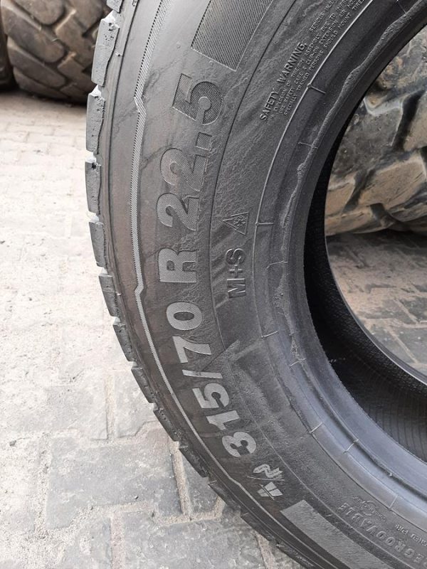 Opona używana ciężarowa 315/70R22.5 CONTINENTAL 750zł C2434 - obrazek 3