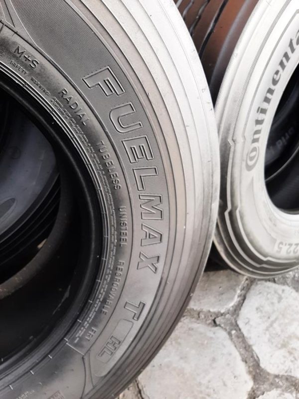 4x Opona używana ciężarowa 385/65R22.5 GOODYEAR FUELMAX T HL 300zł C2493 - obrazek 12