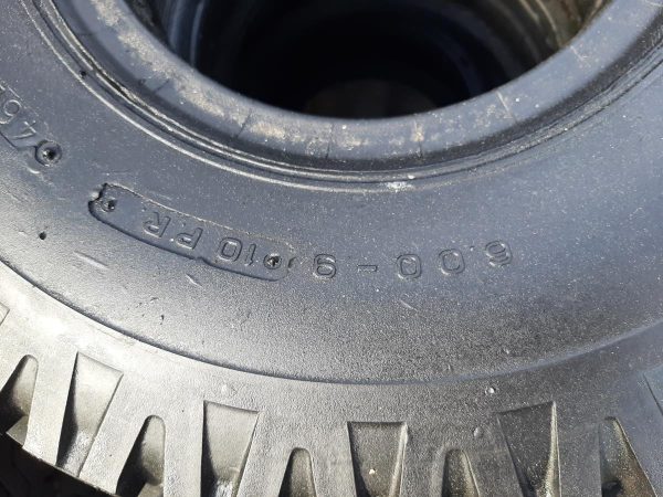 Opona używana przemysłowa 6.00-10 VARNAMO IMPLEMENT 130zł W4412 - obrazek 3
