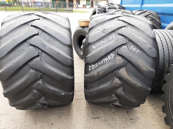 2x Opona używana rolnicza 650/45R22.5 BKT FLOTATION TR 678 1400zł W4431
