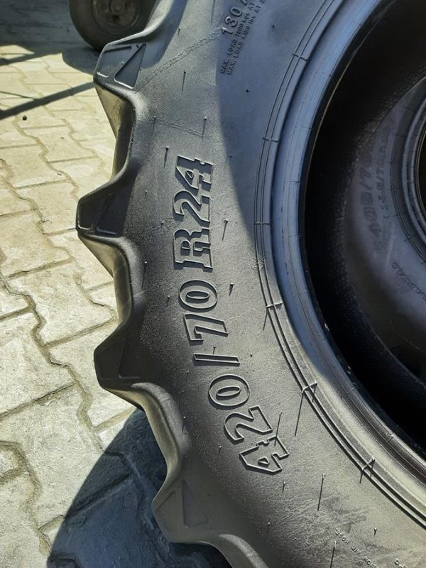 Opona używana rolnicza 420/70R24 BKT AGRIMAX RT765; 1000zł W4455 - obrazek 3