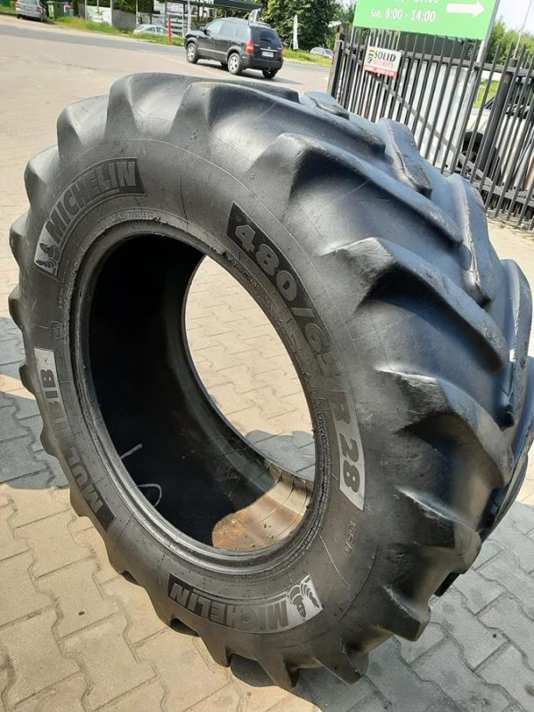 Opona używana rolnicza 480/65R28 MICHELIN MULTIBIB 600zł W4463 - obrazek 10