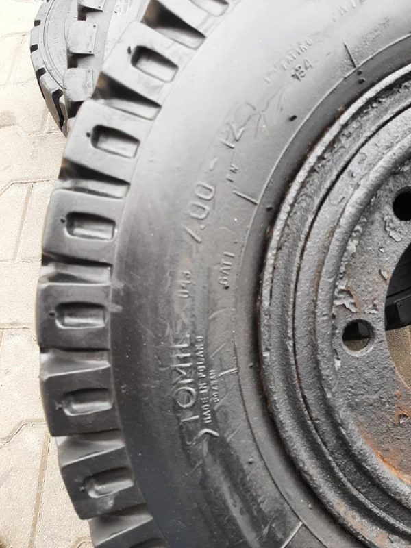Koło używane przemysłowe (WIDLAK) 7.00-12 STOMIL U43 150zł W4496 - obrazek 3
