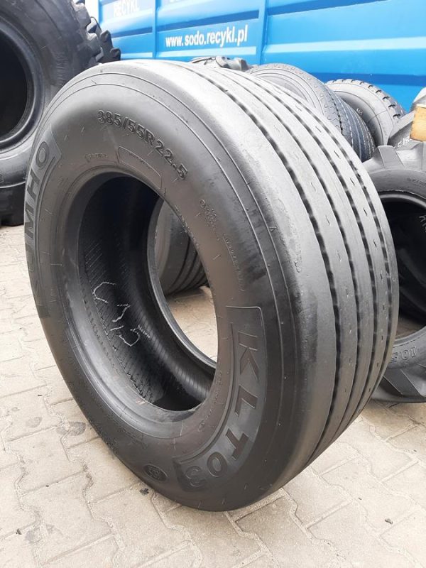Opona używana ciężarowa 385/55R22.5 KUMHO KLT03 700zł C2524 - obrazek 2