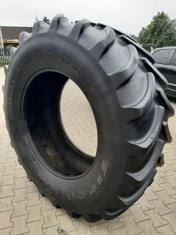 Opona używana rolnicza 650/65R38 FIRESTONE RADIAL 9000 EVOLUTION 2500zł W4516 - obrazek 2