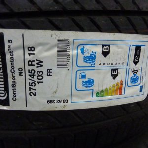 4x Opona nieużywana letnia 275/45R18 CONTINENTAL SPORTCONTACT A2774
