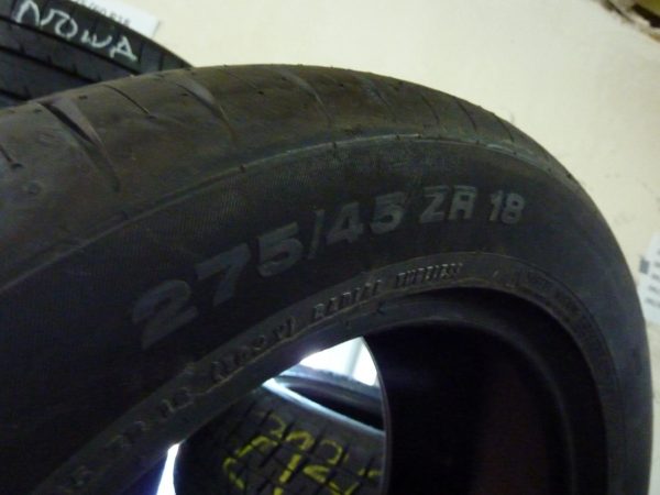 4x Opona nieużywana letnia 275/45R18 CONTINENTAL SPORTCONTACT A2774 - obrazek 6
