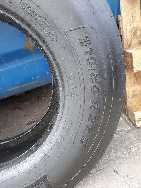Opona używana ciężarowa 315/80R22.5 MATADOR FM4; 480zł C2543 - obrazek 3