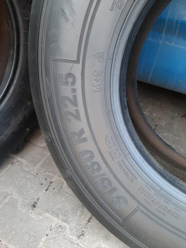 Opona używana ciężarowa 315/80R22.5 BARUM BF 200 ROAD 500zł C2544 - obrazek 3
