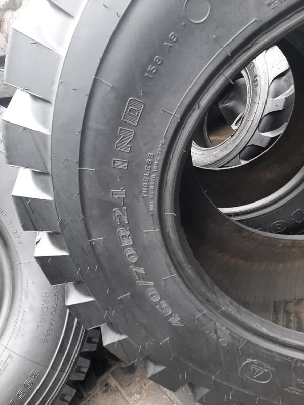 2x Opona używana przemysłowa 460/70R24 FIRESTONE UTILITY DURAFORCE 1000zł W4534 - obrazek 12