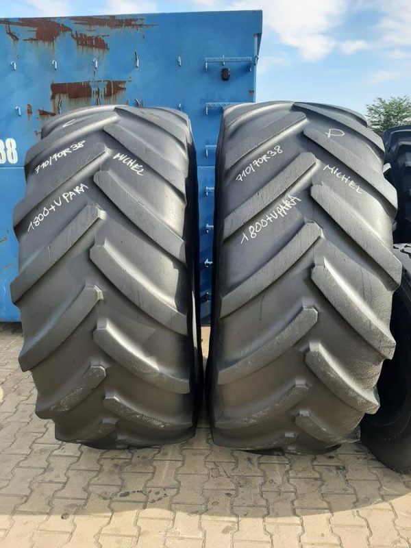 2x Opona używana rolnicza 710/70R38 MICHELIN MACH XBIB 900zł W4540