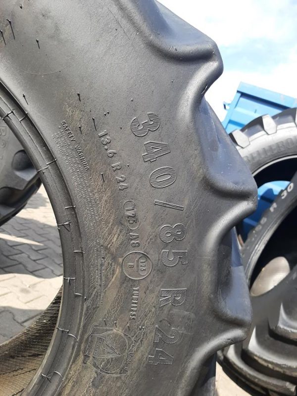 Opona używana rolnicza 340/85R24 13.6R24 MITAS AC85 900zł W4544 - obrazek 3