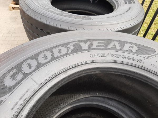 Opona używana ciężarowa 385/65R22.5 GOODYEAR K MAX T HL 250zł C2563 - obrazek 9