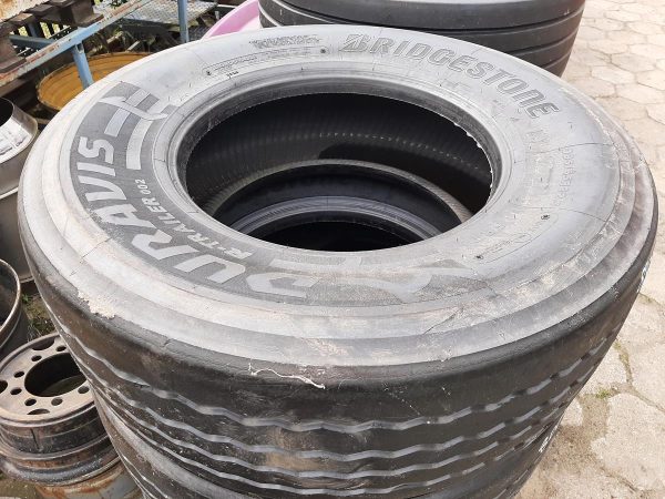 2x Opona używana ciężarowa 385/65R22.5 BRIDGESTONE DURAVIS R-TRAILER 002 250zł C2565 - obrazek 2