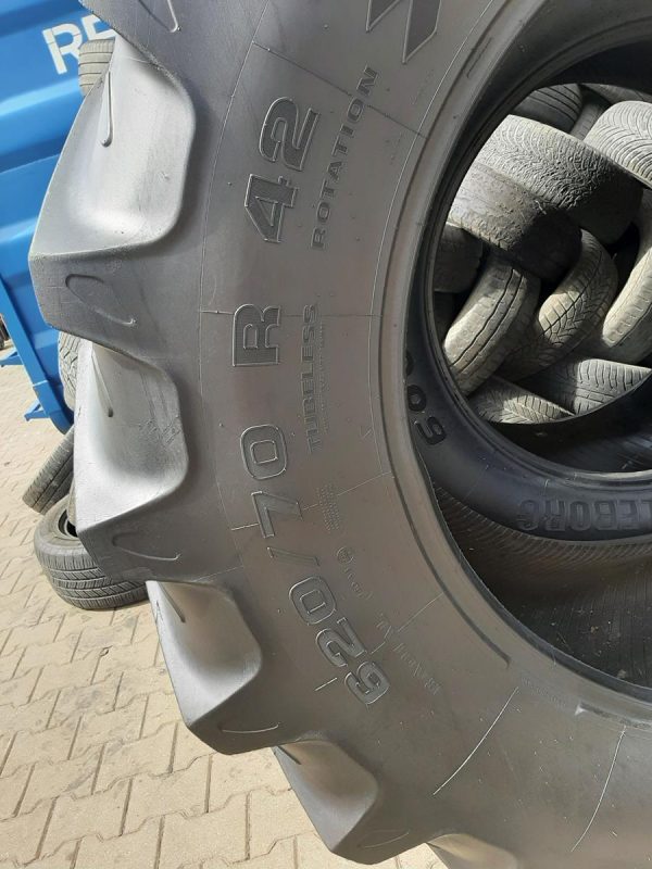 Opona używana rolnicza 620/70R42 KLEBER 1900zł W4566 - obrazek 3