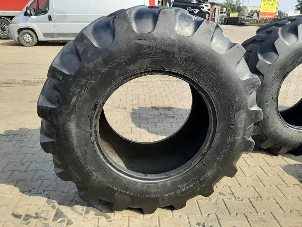 2x Opona używana przemysłowa 480/80-26 ;18.4-26 GALAXY SUPER INDUSTRIAL LUG 700zł W4285 - obrazek 2