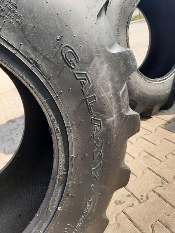 2x Opona używana przemysłowa 480/80-26 ;18.4-26 GALAXY SUPER INDUSTRIAL LUG 700zł W4285 - obrazek 10