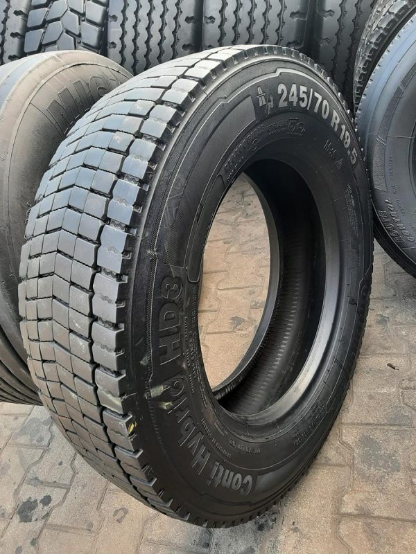 Opona używana ciężarowa 245/70R19.5 CONTINENTAL ONTI HYBRID HD3 400zł C2572 - obrazek 9