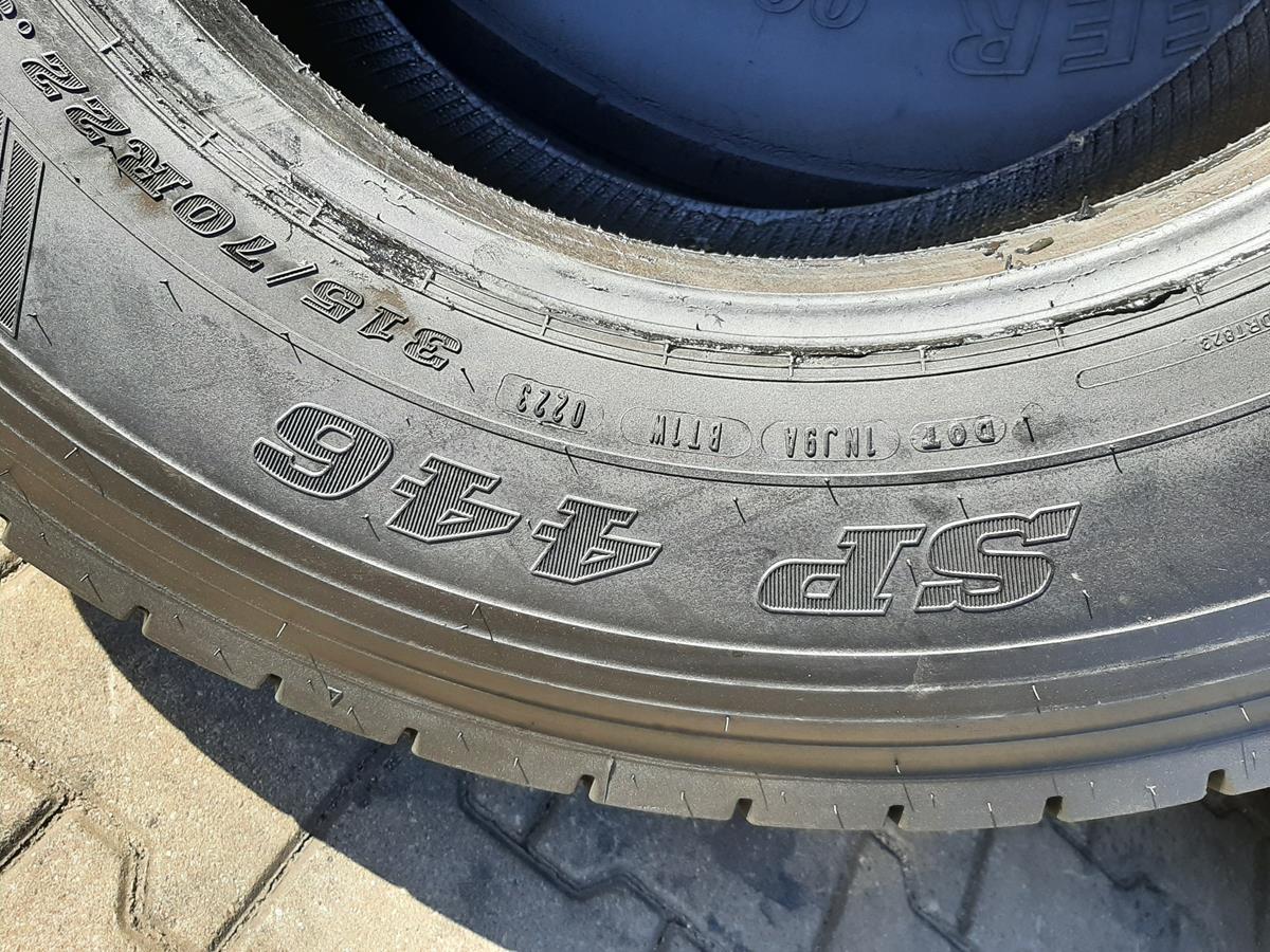 Opona używana ciężarowa 315/70R22.5 DUNLOP SP446; 600zł C2581 - obrazek 12