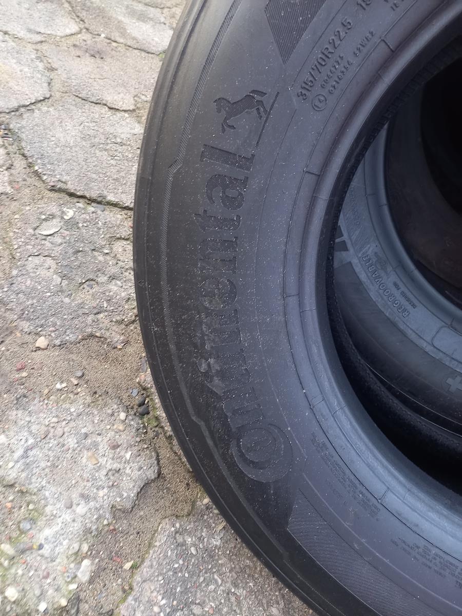 2x Opona używana ciężarowa 315/70R22.5 CONTINENTAL 550zł C2605 - obrazek 10