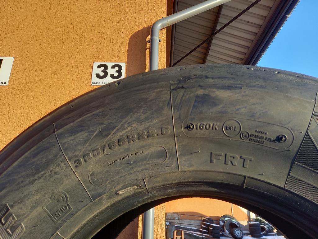 4x Opona używana ciężarowa 385/65R22.5 BRIDGESTONE DURAVIS R-TRAILER 002; 300zł(szt.) C2621 - obrazek 4