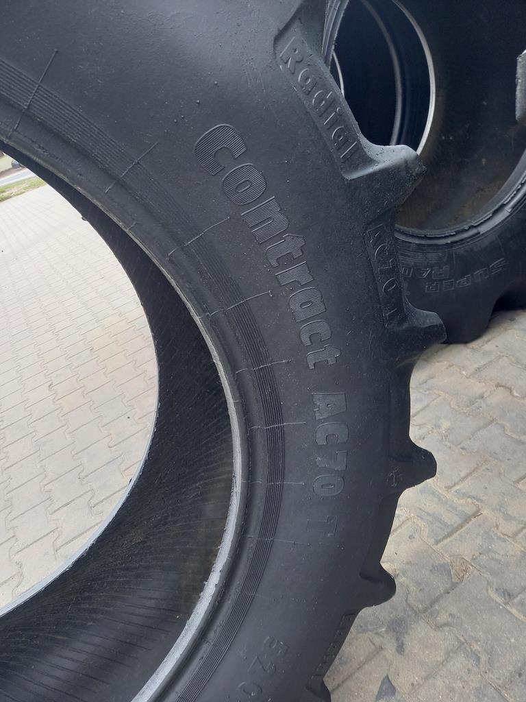 2x Opona używana rolnicza 520/70R38 CONTINENTAL CONTRACT AC70T 1500zł W4958 - obrazek 9